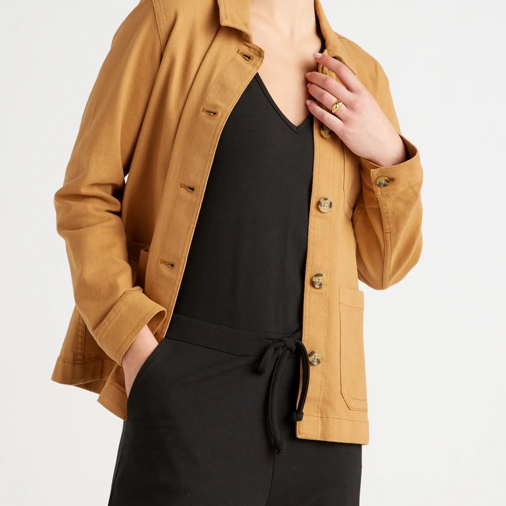 Quince Organic Comfort Stretch Chore Jacket XS
Tobacco